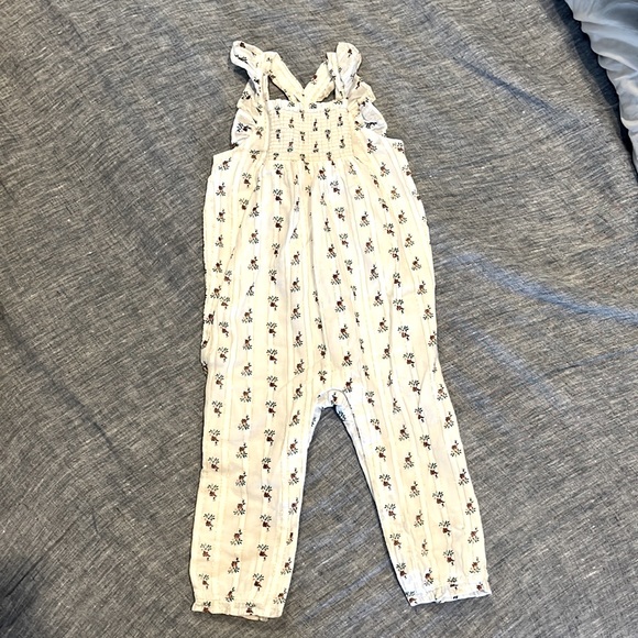 Janie and JackEyelet Floral Jumpsuit 6-12 Months Baby - Picture 1 of 4
